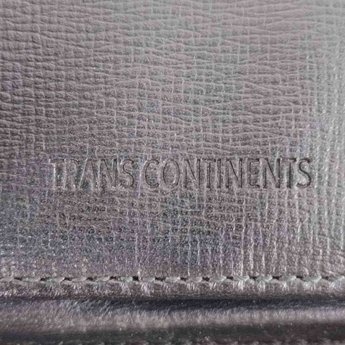 トランスコンチネンツ TRANS CONTINENTS AXIS アクシス 二つ折り財布 ラウンドファスナー 本革 メンズ
