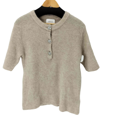 エイチアンドエム H&M モヘヤ混 半袖 ニット レディース JPN:L