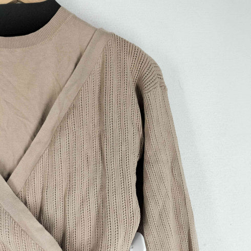リリーブラウン Lily Brown 21AW 後リボンレイヤードニットトップス レディース ONE SIZE
