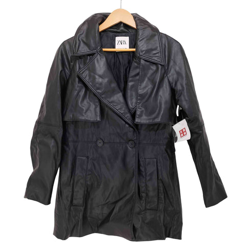 ザラ ZARA フェイクレザージャケット レディース import:S