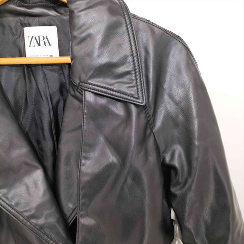 ザラ ZARA フェイクレザージャケット レディース import:S