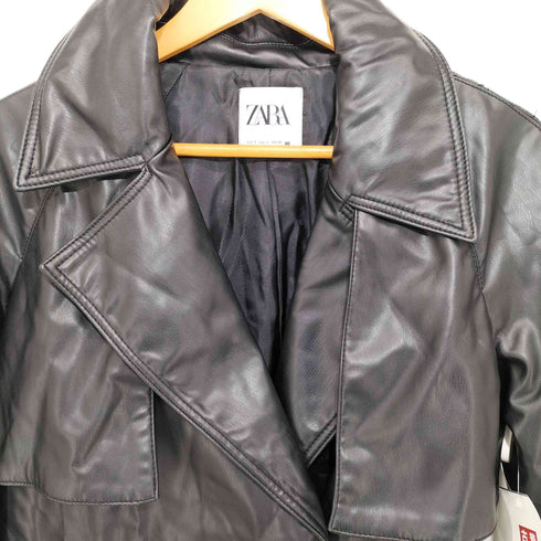 ザラ ZARA フェイクレザージャケット レディース import:S