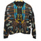 ザラ ZARA 総柄 ジップアップジャケット ブルゾン レディース import:S