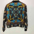 ザラ ZARA 総柄 ジップアップジャケット ブルゾン レディース import:S