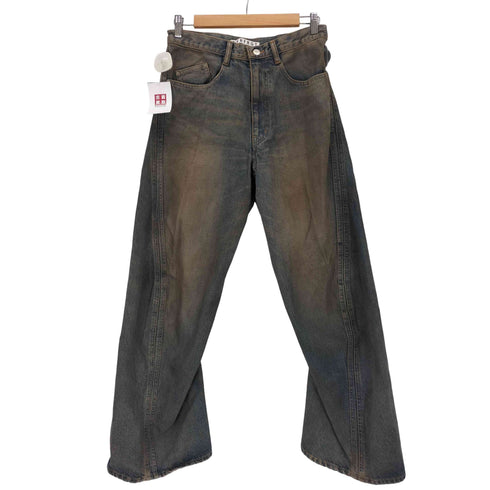 ネヴァーフォーゲット NVRFRGT 3D TWISTED WIDE LEG JEANS メンズ 2