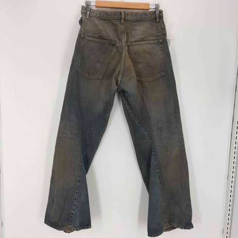 ネヴァーフォーゲット NVRFRGT 3D TWISTED WIDE LEG JEANS メンズ 2