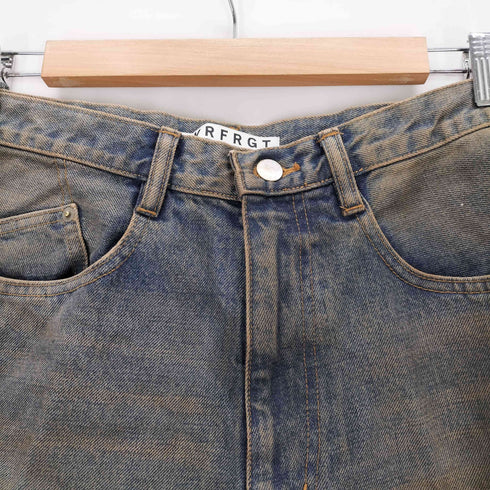 ネヴァーフォーゲット NVRFRGT 3D TWISTED WIDE LEG JEANS メンズ 2