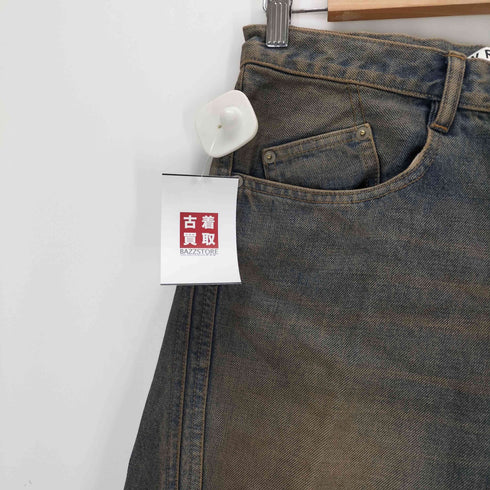 ネヴァーフォーゲット NVRFRGT 3D TWISTED WIDE LEG JEANS メンズ 2