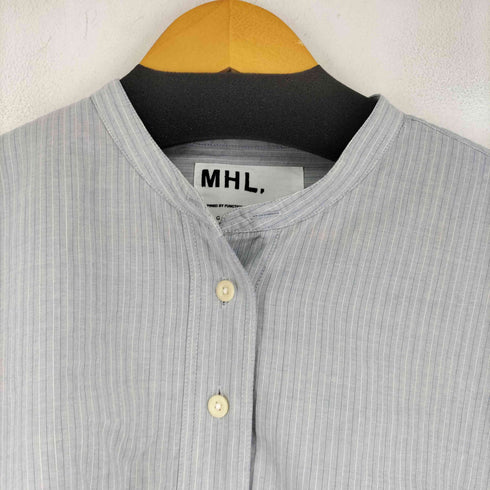 エムエイチエル MHL. バンドカラープルオーバーシャツ レディース 2