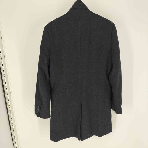 コムサメン COMME CA MEN カシミヤ 混 ウール ジップアップ 比翼 コート メンズ import:M