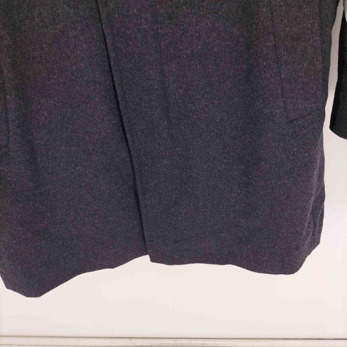 コムサメン COMME CA MEN カシミヤ 混 ウール ジップアップ 比翼 コート メンズ import:M