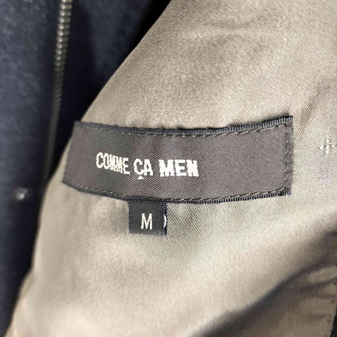 コムサメン COMME CA MEN カシミヤ 混 ウール ジップアップ 比翼 コート メンズ import:M