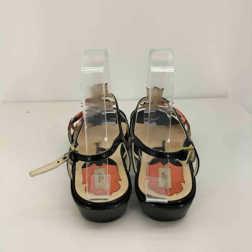 プラダ PRADA チューリップ モチーフ サンダル レディース 34 1/2