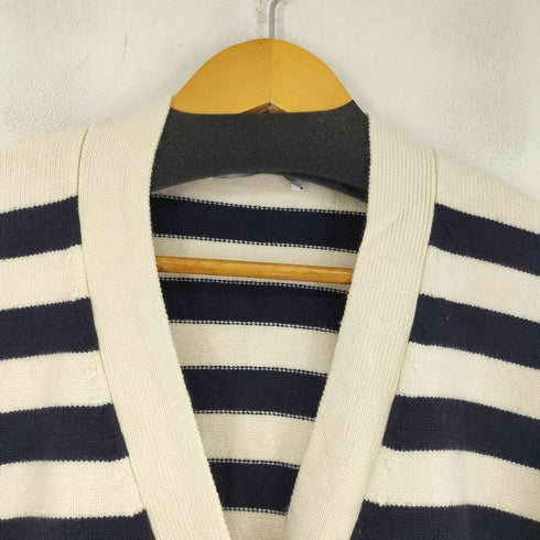 ザラ ZARA ボーダーコットンカーディガン レディース S