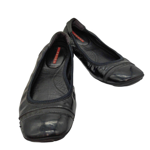 プラダ PRADA PRADA SPORT レザー バレエ シューズ レディース
