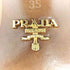 プラダ PRADA レザー ハイヒール アンクル ブーツ レディース 35