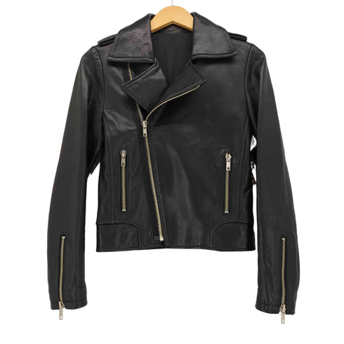 ラムスキン ライダース ジャケット レディース import:XS