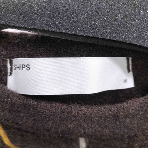 シップス SHIPS チェック切替 ウールニット メンズ JPN:M
