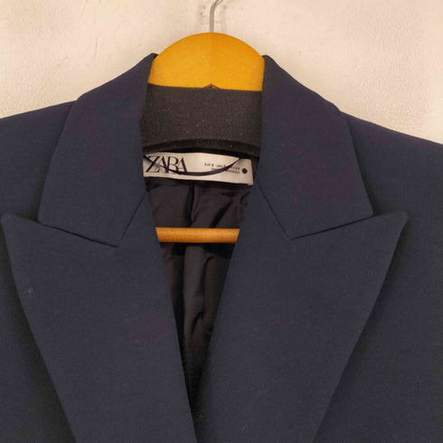 ザラ ZARA ダブルブレストブレザー 紺ブレ レディース S