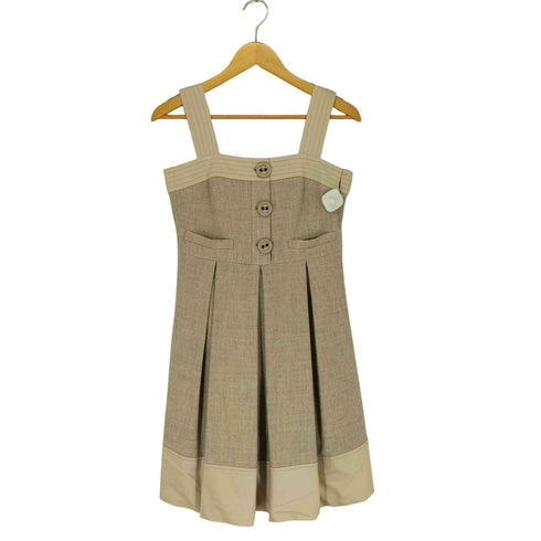 バーバリーブルーレーベル BURBERRY BLUE LABEL フロントボタンジャンパースカート レディース EUR:38
