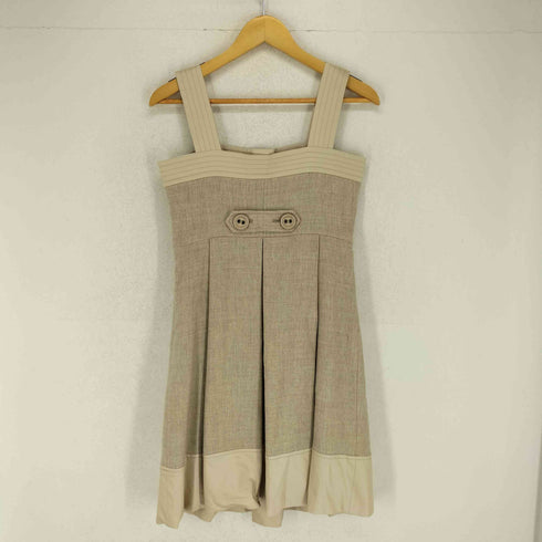 バーバリーブルーレーベル BURBERRY BLUE LABEL フロントボタンジャンパースカート レディース EUR:38