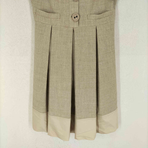 バーバリーブルーレーベル BURBERRY BLUE LABEL フロントボタンジャンパースカート レディース EUR:38