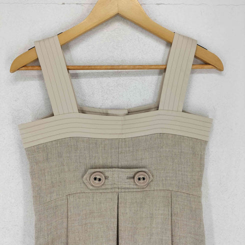 バーバリーブルーレーベル BURBERRY BLUE LABEL フロントボタンジャンパースカート レディース EUR:38