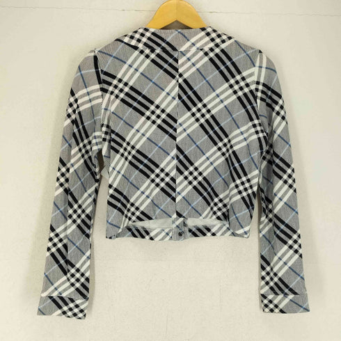 バーバリーブルーレーベル BURBERRY BLUE LABEL ノバチェックノーカラージャケット レディース EUR:38