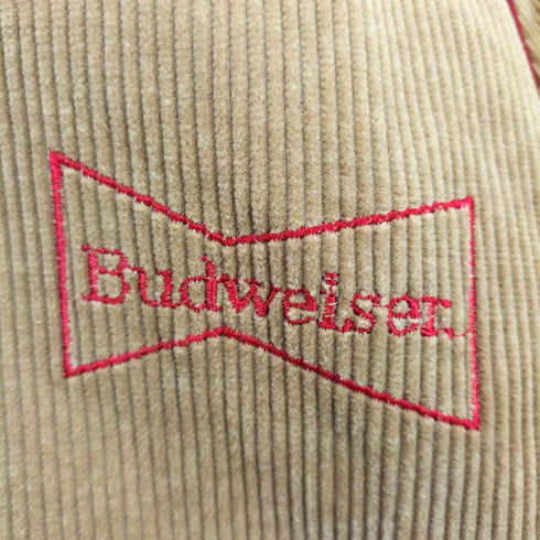 バドワイザー Budweiser USA製リバーシブルロゴ刺繍コーデュロイジャケット メンズ