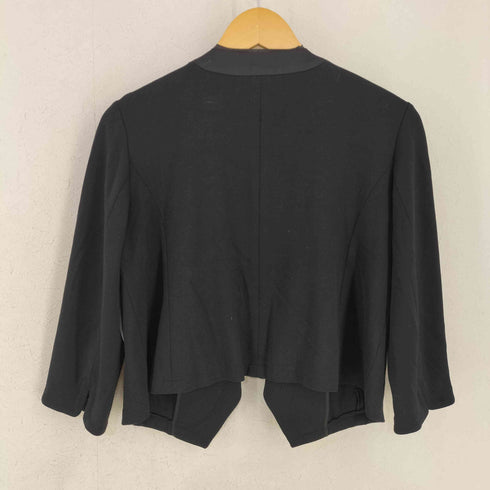 ローラアシュレイ LAURA ASHLEY レーヨン混 ノーカラージャケット レディース JPN:13号
