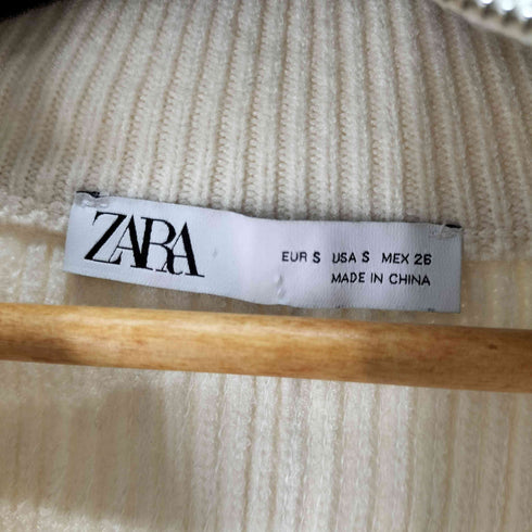 ザラ ZARA ハーフジップスパンコールニット レディース JPN:S
