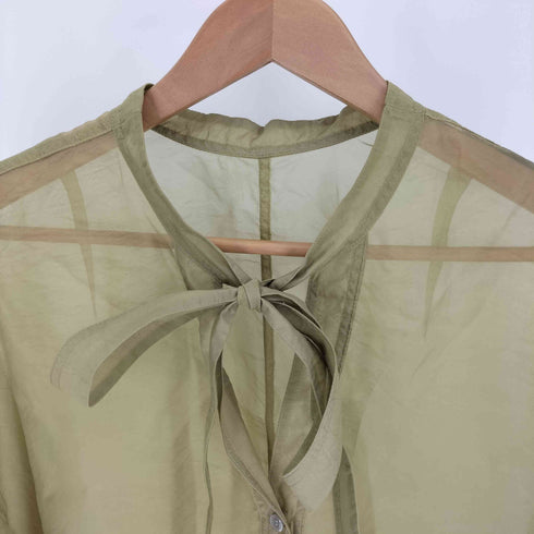 クラネ CLANE 23SS W FACE SHEER SHIRT ダブル フェイス シアー シャツ レディース JPN:2