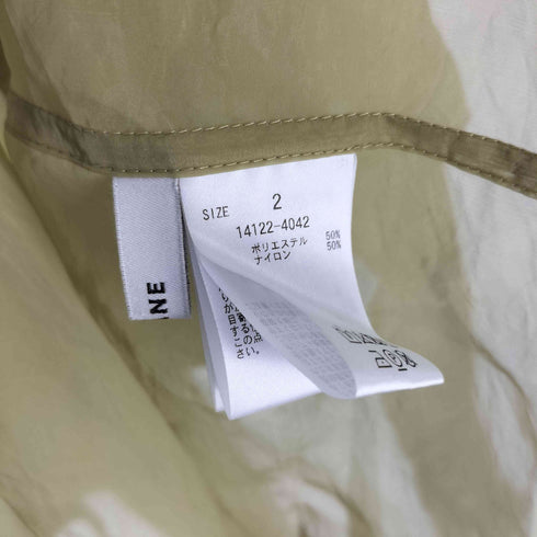 クラネ CLANE 23SS W FACE SHEER SHIRT ダブル フェイス シアー シャツ レディース JPN:2