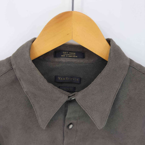ヴァンヒューゼン VAN HEUSEN 90S SOFT SUEDE L/Sレギュラーカラーシャツ メンズ L16-16 1/2