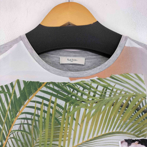 ピーエスポールスミス PS Paul Smith 素材切替 総柄 S/S カットソー レディース JPN:M
