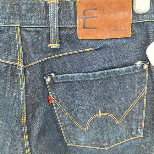 エドウィン EDWIN 00S FUNCTION 立体裁断 ジップフライ セミフレア デニムパンツ 濃紺 メンズ 30×34