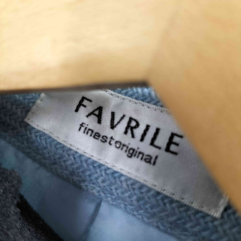 FAVRILE 比翼 ジップアップ ツイードジャケット レディース JPN:L