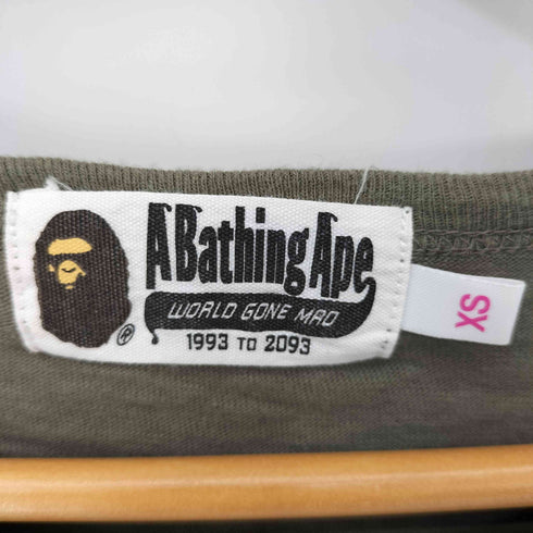 アベイシングエイプ A BATHING APE カモ柄 ポケット L/S カットソー レディース JPN:XS
