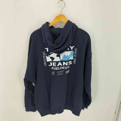 トミージーンズ tommy jeans コットン 袖プリントパーカー メンズ JPN:M