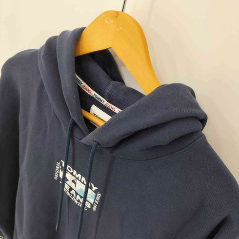 トミージーンズ tommy jeans コットン 袖プリントパーカー メンズ JPN:M