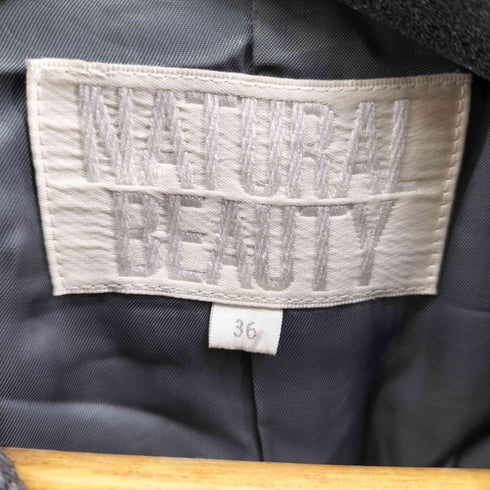 ナチュラルビューティーベーシック NATURAL BEAUTY BASIC ウール カシミヤ混 トレンチコート レディース 36