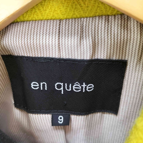 EN QUETE ウール100 チェスター ハーフコート レディース 9
