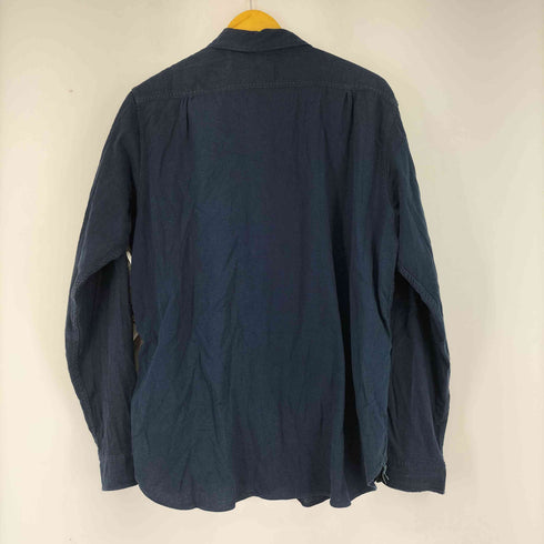 ポストオーバーオールズ POST OVERALLS cruz Shirt R CC1 crepe combo navy メンズ JPN:XL
