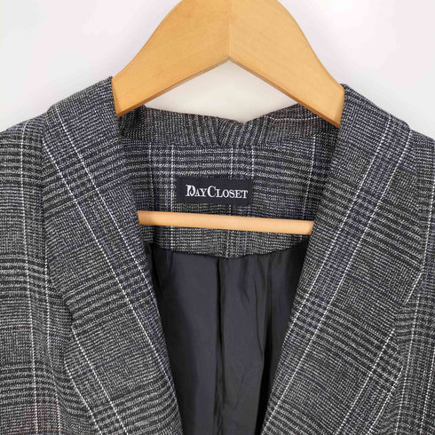 デイクローゼット DAY CLOSET チェック ダブルテーラードジャケット レディース JPN:M