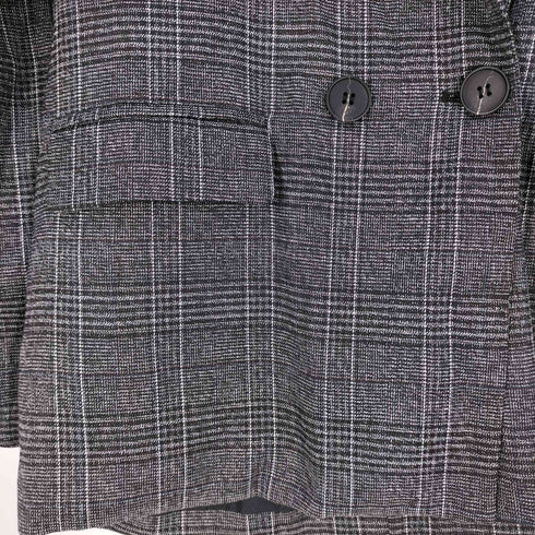 デイクローゼット DAY CLOSET チェック ダブルテーラードジャケット レディース JPN:M