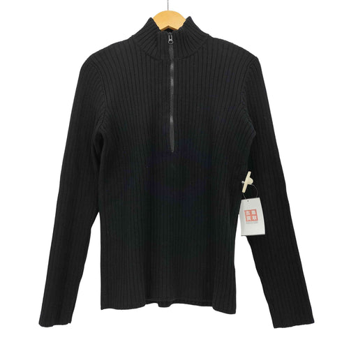 シーケーカルバンクライン ck Calvin Klein CK39 ハイネック ハーフジップ ニット レディース import:M
