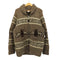 TUAK 80-90S カナダ製 HAND KNIT サンダーバード柄 ウール カウチン ニットジャケット メンズ