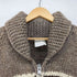 TUAK 80-90S カナダ製 HAND KNIT サンダーバード柄 ウール カウチン ニットジャケット メンズ