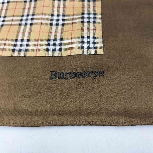 バーバリーズ BURBERRYS ロゴ 刺繍 ノバチェック ハンカチ メンズ