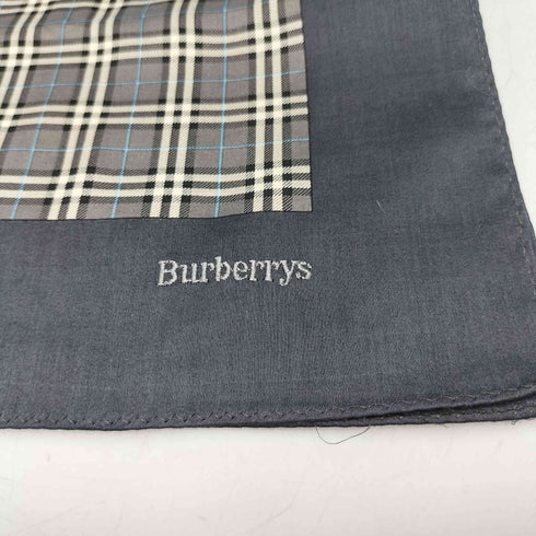 バーバリーズ BURBERRYS ロゴ 刺繍 ノバチェック ハンカチ メンズ